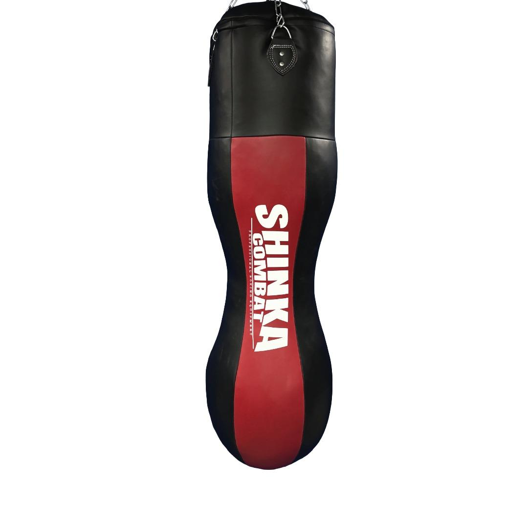 Shinka Combat - Boksesekk Pro Curve - Svart/Rød - 150 cm