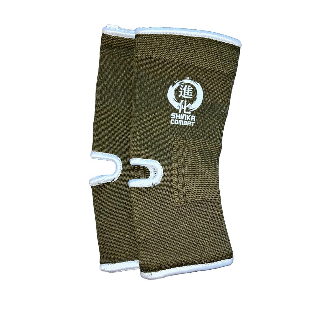 Shinka Combat - Ankelbeskytter - Elastisk - Grønn